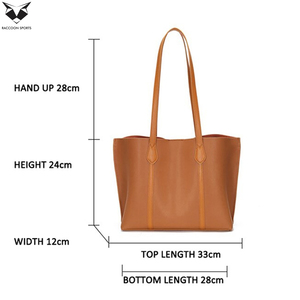 Bolsos Tote de PU para Mujer, Reutilizables, de Buena Calidad, Totalmente Personalizados, Hechos a Medida, Nuevo Diseño, Servicio OEM ODM, para Todas las Temporadas - Product Image 2