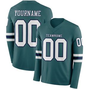 Maillot de football OEM pour homme à manches longues, impression 3D par transfert thermique, personnalisation du nom de l'équipe, du logo et des positions (droite) - Product Image 1