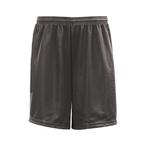 Shorts Bermuda en maille polyester rouge pour homme, taille mi-haute, fermeture élastique, vêtements de sport décontractés - Product Image 4