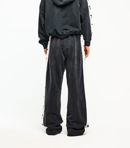 กางเกงจ็อกเกอร์พิมพ์ลายขนาดใหญ่ ขากว้าง ทรงหลวม สไตล์ลำลองสำหรับผู้ชาย ปรับแต่งได้ เป็นมิตรกับสิ่งแวดล้อม ผลิตจากโพลีเอสเตอร์/ผ้าฝ้าย - Product Image 5