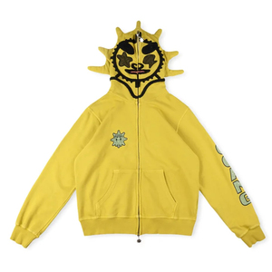 Sweat-shirts à capuche zippés 100 % coton de qualité supérieure, survêtements streetwear, style vintage, poids lourd, haute qualité Glo Gang - Product Image 2