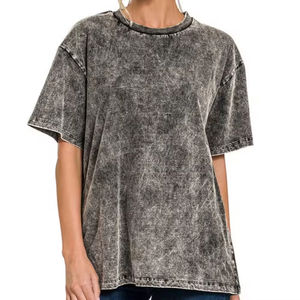 Nouveau style de t-shirt pour femme, 100% polyester, design personnalisable, couleur, logo, été, compressé, respirant, écologique, prix - Product Image 1