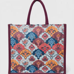 Sac fourre-tout classique en jute de créateur, 15 litres, uni, lavable, pour les voyages et les activités promotionnelles, 12x12x5 - Product Image 1