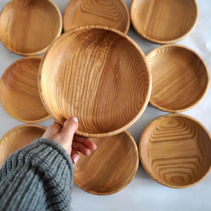 Tazón de Madera para Restaurante – Tazones de Madera para Servir, Vajilla de Madera para Catering, Decoración de Mesa Rústica y Ecológica - Product Image 1