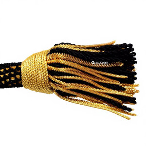 Cordon de cérémonie en fil métallique doré QUICK WAY INDUSTRIES, cordon de clergé, cincture, fabrication artisanale, pompons fantaisie, vente en gros - Product Image 4