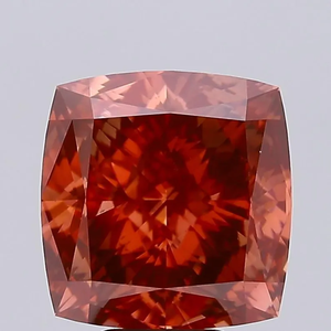 Diamante Sintético de Color Rojo Intenso, Corte Cojín, 5.00 Quilates, Claridad VS2, Cultivado en Laboratorio, Certificado IGI, Compre Diamantes de Primera Calidad - Product Image 1