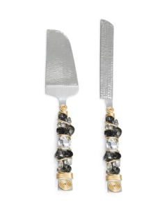 Stainless Steel Cake Server and Knife Set 2-Piece Handmade Crystal Handle Cake Tools - Product Image 5