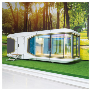 Casa Cápsula Espacial Inteligente, Casa Modular Prefabricada de Acero, Mini Casa Portátil, Cabaña para Vacaciones, Oficina, Viajes - Product Image 3