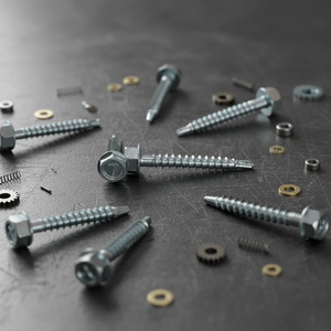 Tornillos Autoperforantes de Cabeza Hexagonal de Acero al Carbono Clase 4.8 6.8, Rosca Gruesa, Modelo 16 en Pulgadas, Zincados, Disponibles para OEM, de Fábrica - Product Image 5