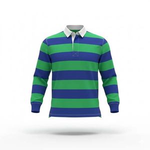 Nuevas Camisetas de Rugby Personalizadas Vintage de Lona Sólida, Manga Larga, 100% Poliéster, Impresión Digital de Alta Densidad en la Parte Delantera, Impermeables - Product Image 6