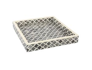 Plateau de service en incrustation de résine décorative polie le plus vendu écologique pour le thé de fête, le café, l'affichage de la pièce maîtresse de table en Inde - Product Image 5