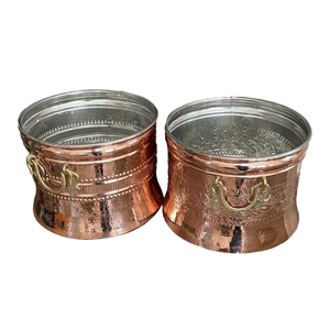 Premium Copper Foam <b>Bucket</b> with Special Design <b>Tin</b> Material Water <b>Bucket</b> for Foam Massage Different Patterns - Product Image 3