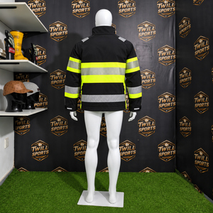 High Visibility Safety Jacket Waterproof Reflective Work Wear <b>Winter</b> Warm Hi Vis Coat with Detachable - Product Image 5
