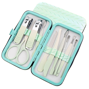 All-in-One Professional Beauty Grooming <b>Kit</b> 20pc Manicure Pedicure Set 4-in-1 <b>Nail</b> Clipper Rainbow Finish Stainless Steel - Product Image 1