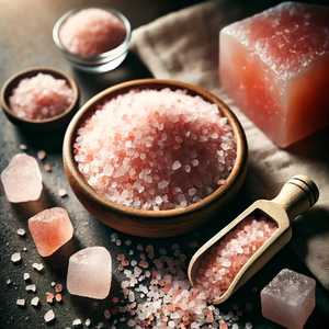 Sel de bain de haute qualité à la rose de l'Himalaya, en forme de cristaux, dans un récipient en verre, logo personnalisé, best-seller, nouvelle arrivée, pour adultes, en vente en ligne - Product Image 2