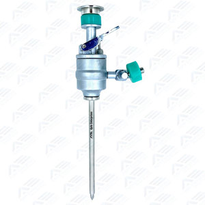Premium Stainless Steel <b>Laparoscopic</b> Veterinary Trocar Manual Handle Reusable Durable Surgical <b>Instruments</b> for Animal Use - Product Image 4