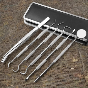 Ensemble d'instruments chirurgicaux dentaires BK Industries en acier inoxydable certifié CE, poignée ergonomique, classe II, manuel, argent, extraction dentaire - Product Image 4