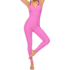 Mono Deportivo Sexy con Espalda Descubierta para Mujer, Talla Grande |   Traje de Yoga con Control de Abdomen |   Conjunto Deportivo de 2 Piezas para Gimnasio - Product Image 5