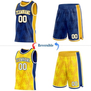 Conjunto de Uniforme de Baloncesto Reversible de Calidad Superior, Malla de Poliéster de 160 GSM, Uniforme de Equipo Personalizado, Venta al Por Mayor Directa de Fábrica - Product Image 1