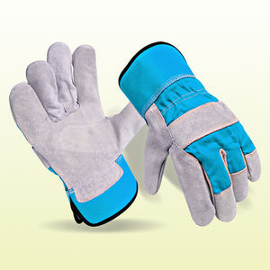 Guantes de Seguridad Industriales de Doble Palma para Uso Diario en Exteriores, Duraderos, de Cuero Transpirable, para las Cuatro Estaciones, Guantes de Construcción con Agarre Firme - Product Image 4