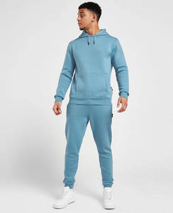 Conjunto de chándal para hombre de alta calidad OEM | Chándal deportivo de algodón transpirable ajustado de lana de tecnología deportiva para hombre - Product Image 2