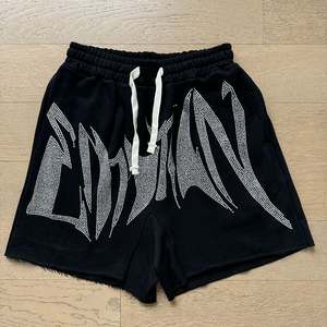 Shorts en coton pour hommes en gros, de marque de créateur, avec imprimé diamant tendance et tie-dye, collection Mixed Emotion - Product Image 2