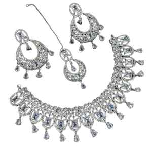 ชุดเครื่องประดับสไตล์อินเดียปากีสถานแบบดั้งเดิมขายส่ง ดีไซน์ใหม่ขายดี ชุดสร้อยคอสำหรับผู้หญิง - Product Image 1
