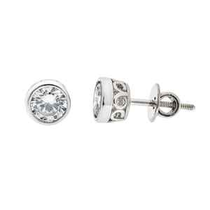 luxury 925 sterling <b>silver</b> high carbon diamond stud <b>earrings</b> women fine jewelry for engagement wedding party anniversary gift - Product Image 2