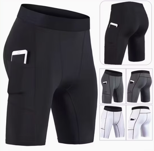 Shorts MMA unisexes à séchage rapide, ajustés, en spandex et polyester, pour arts martiaux mixtes, adultes, couleurs noir, gris, blanc - Product Image 1