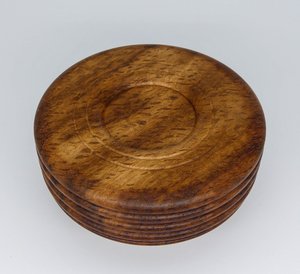 Modern Geometric Groove Design Wooden <b>Tea</b> Light Holder Decorative Candle <b>Stand</b> for Living Room and Office Decorative Item - Product Image 3