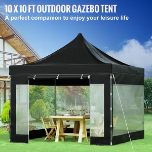 10 X 10 FT Pop up <b>Canopy</b> <b>Tent</b> with Removable Sidewalls Wheeled Bag UV Resistant Waterproof Insulation for Outdoor Patio Gazebo - Product Image 2