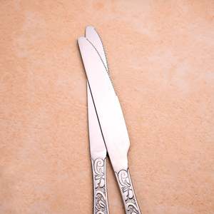 Artisan Edge Premium Stainless Steel <b>Knife</b> <b>Set</b> 2 High Quality <b>Sharp</b> Damascus Steel Blades for Cutting Custom Logo Metal Material - Product Image 2