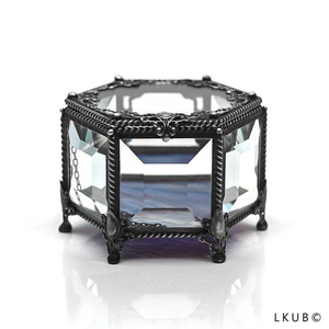 <b>Glass</b> <b>Box</b> Jewelry Storage Display With <b>Glass</b> <b>Box</b> Window Drawer Vintage Tempered <b>Glass</b> Mirror Jewelry Trinket <b>Box</b> clear Black - Product Image 3