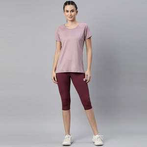 Leggings Capri de Cintura Alta para Mujer, Pantalones Cortos Elásticos, Casuales, para Entrenamiento, Yoga, Correr, Fitness, Cómodos para Uso Diario - Product Image 1