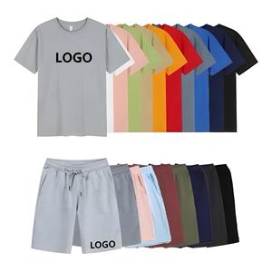 Ensemble de survêtement d'été personnalisé avec logo OEM pour hommes, tissu doux et respirant, vêtements de sport haut de gamme, fabricant en gros - Product Image 1
