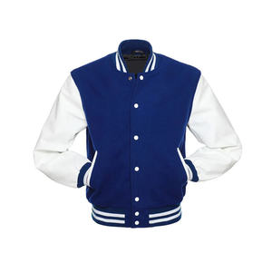 Chaqueta Varsity Personalizable al por Mayor, con Cuello Alto y Logotipo Frontal, Estilo Invernal para Marcas de Ropa Universitaria y Minoristas, Pedidos al por Mayor - Product Image 3