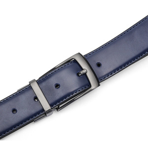 Cinturón de Cuero Genuino de Doble Cara, Versátil y Reversible, con Hebilla de Pin, para Hombre - Product Image 4
