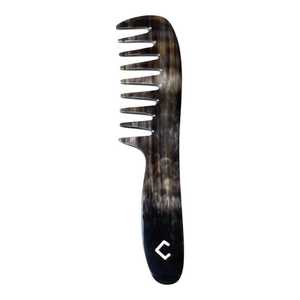 Peigne en corne fabriqué en Inde, outil de démêlage des cheveux fait main pour salon et usage domestique, disponible au meilleur prix du marché - Product Image 2