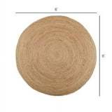 Paillasson personnalisé en jacinthe d'eau, tapis de sol de 1,8 m de diamètre, couleur naturelle sûre. Évitez les griffures des chats, meilleur prix en Inde - Product Image 6