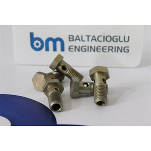 Conector de transferencia de fluidos de alta presión tipo banjo para piezas de autobús, duradero, a prueba de fugas, para frenos hidráulicos, herrajes industriales - Product Image 2