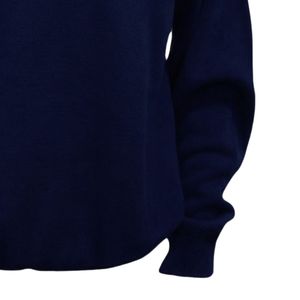 Jack & Jill V Neck Sweater with Crest <b>Navy</b> Blue Premium Knit Pullover Casual Event Apparel Bulk Supply Everyday Wear New - Product Image 6
