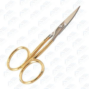 Tijeras para cutículas de manicura personalizadas al por mayor, acero inoxidable chapado en oro medio para aplicaciones de uñas, herramienta de belleza elegante - Product Image 6