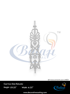 Balustrades de balcon traditionnelles en fonte, montées au mur, résistantes à la rouille, design orné pour usage extérieur - Product Image 4