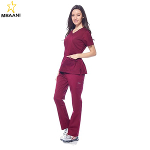 Uniform Women's <b>Scrub</b> <b>Set</b> Stretch and Soft Y-Neck Top and Pants - Product Image 3