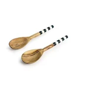 Cuchara de servir de madera premium para cocina, utensilio de cocina de madera natural para mezclar salsa, arroz, curry, sopa, perfecta para cocinar en casa. - Product Image 6