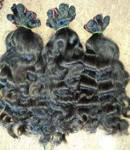 Extensiones de Cabello Indio Virgen de la Mejor Calidad, Colección Auténtica de Templo, Ondulado Profundo, Puntas Gruesas y Voluminosas - Product Image 1