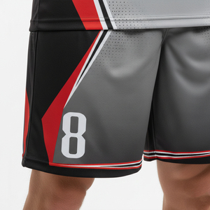 Oferta Relámpago: Uniforme de Baloncesto al Por Mayor, Nuevo, Moderno, Personalizado con Nombre de Equipo, Manga Corta, Secado Rápido - Product Image 6