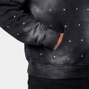 Artículo Más Vendido, Sudadera con Capucha y Estampado de Puntos Negros para Hombre, con Logotipo Personalizado, Corte Regular, Felpa de Algodón, Ropa Casual de Otoño - Product Image 6