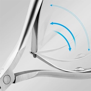 Coupe-ongles professionnel en acier inoxydable 10,0 mm à mâchoires plates, ouverture large, lame tranchante pour ongles épais, usage manucure et pédicure - Product Image 2