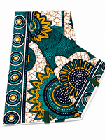 Último Modelo, Tela Africana de Batik Orgánico Tejido de Alta Calidad, 100% Algodón, con Estampado Brillante, para Vestidos Capulana